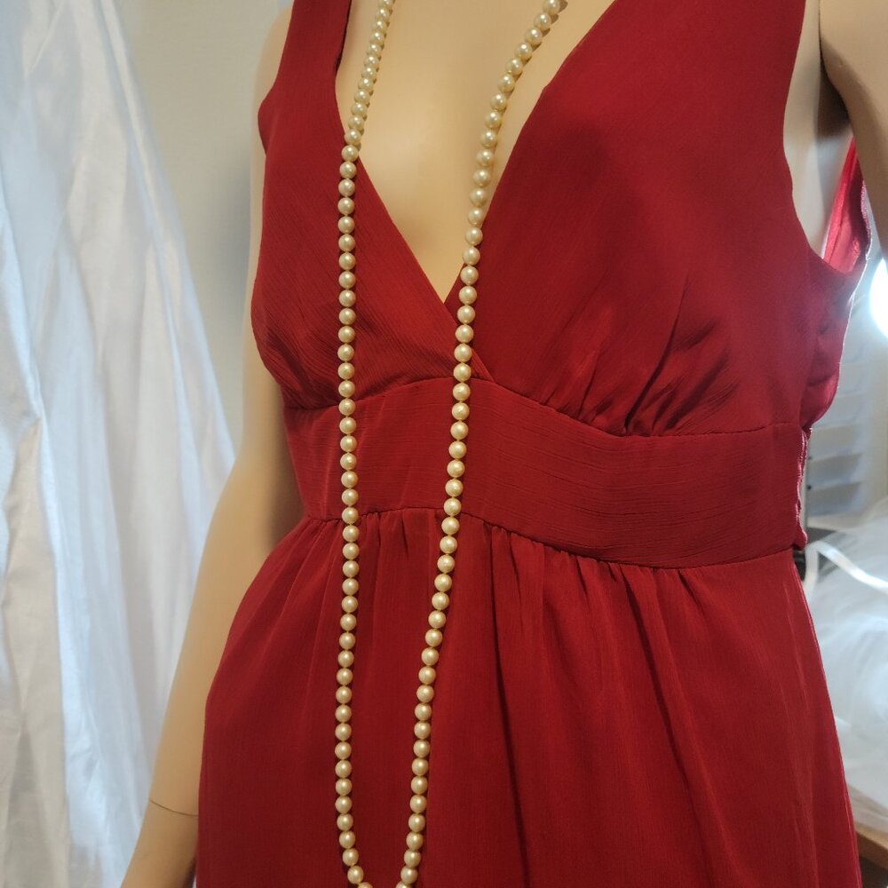 Opera Necklace Faux Pearls 54" long Genuine 1950s Vintage to Antique Era